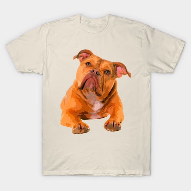 Old English Bulldog T-Shirt by Nartissima